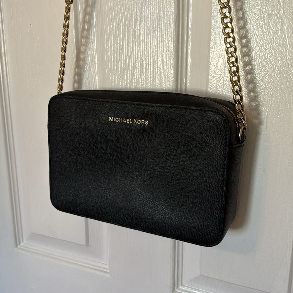 MICHAEL Michael Kors Jet Set Large Saffiano Leather Crossbody Bag - Picture 5 of 11